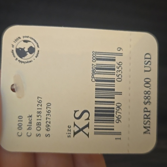 NWT Free People Juicy long sleeve top in black - Picture 6 of 6